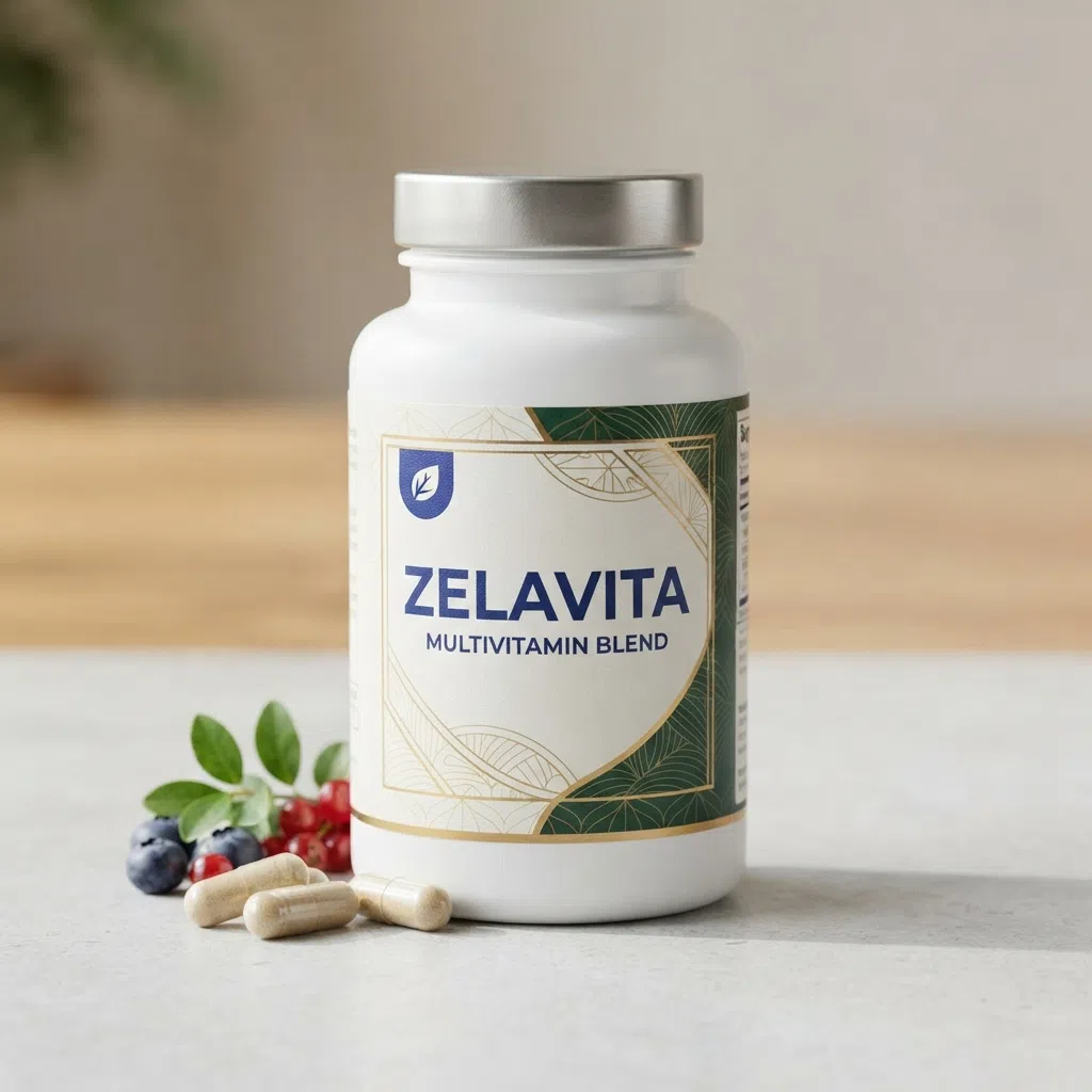 ZelaVita Multivitamin Blend bottle with capsules